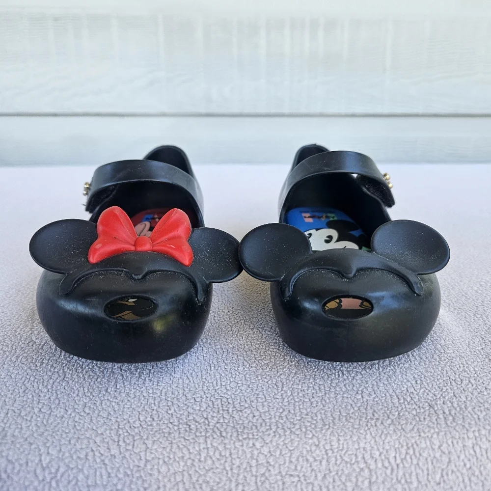 Mini Melissa Ultragirl Disney Twins Mickey Minnie Mouse Mary Jane Black SZ 10